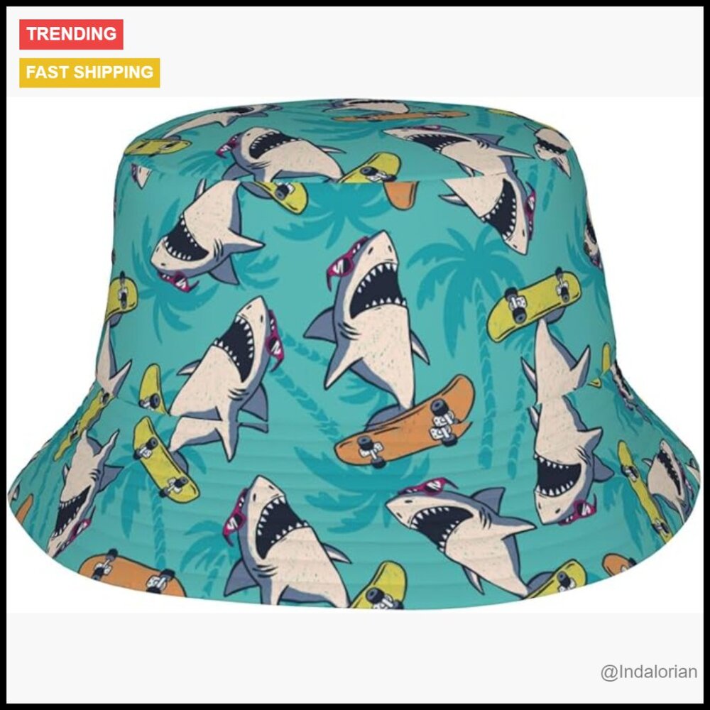 Packable Reversible Bucket Hat Sun Protection Lig… - image 1